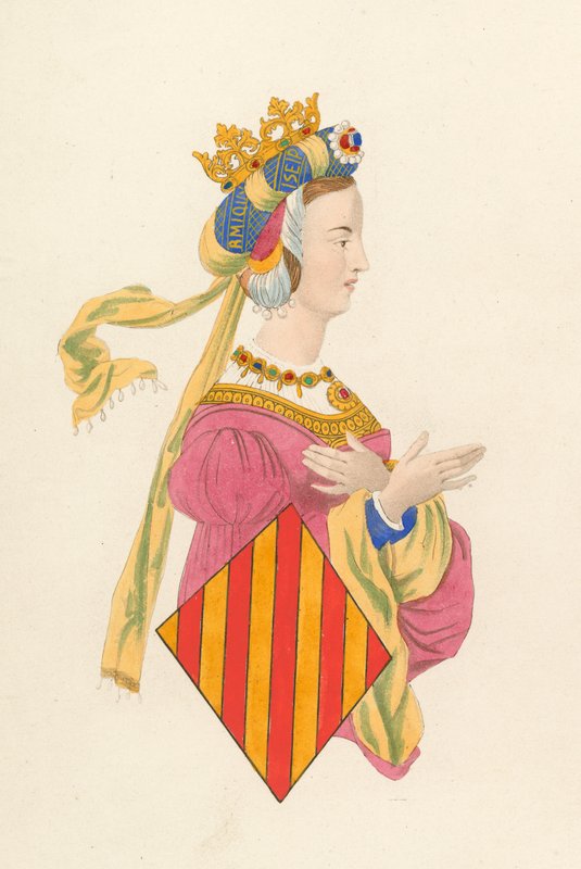 Queen Leanora of Aragon by Henry Shaw