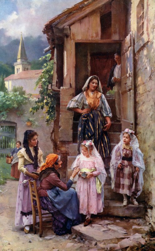 First Communion Day by Henry Woods
