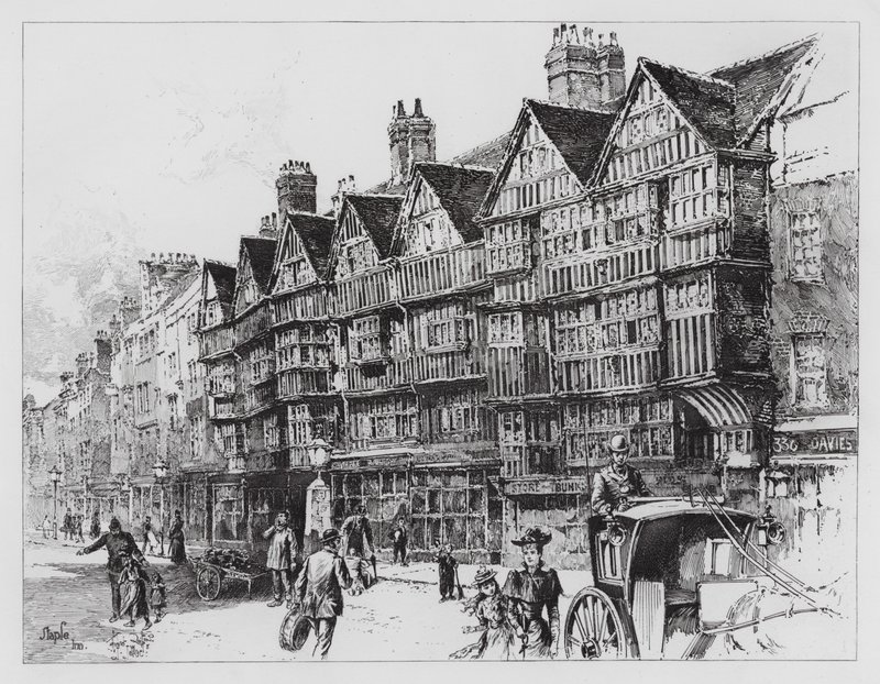 Staple Inn by Herbert (after) Railton