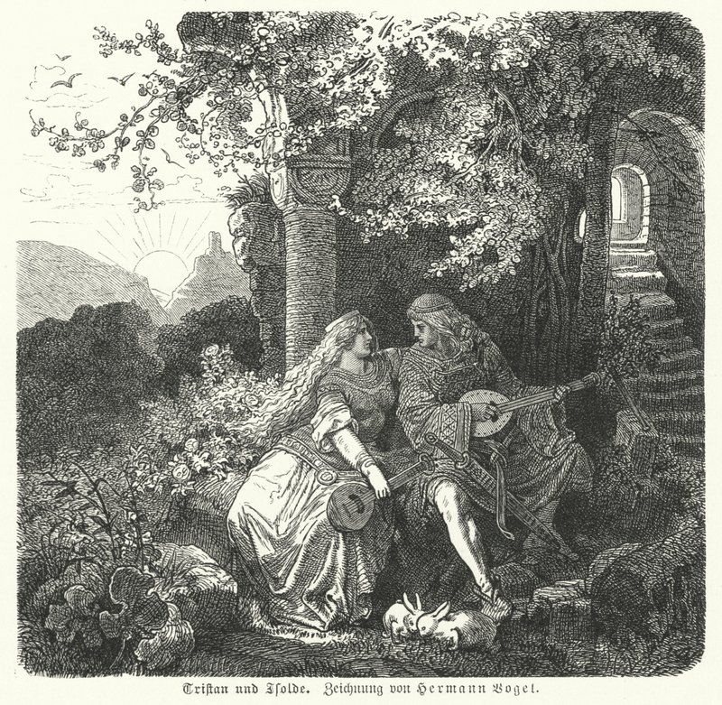 Tristan and Isolde by Hermann Vogel