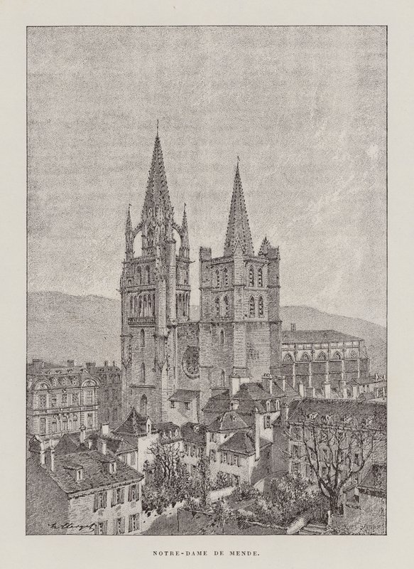 Notre-Dame De Mende by Hubert Clerget