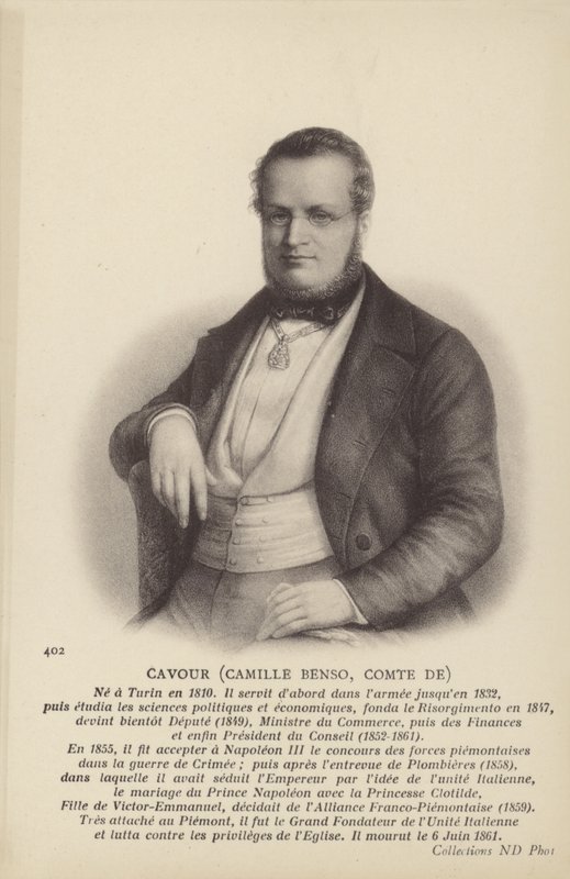 Camillo Benso by Italian School