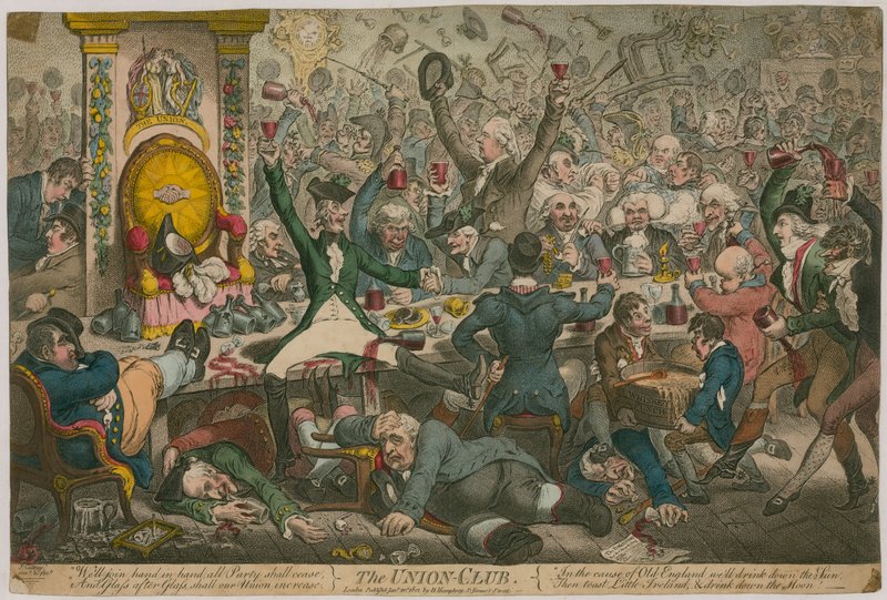 The Union Club by James Gillray