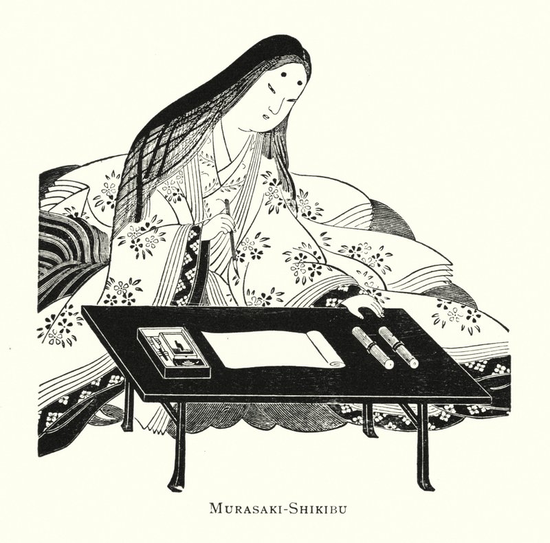 Murasaki Shikibu by Japanese School