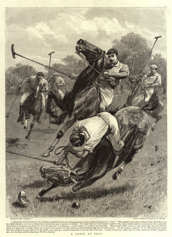 A Cross at Polo by John Charlton