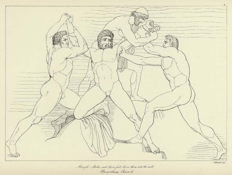 Prometheus Chained by John Flaxman