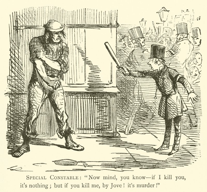 Policeman by John (after) Leech