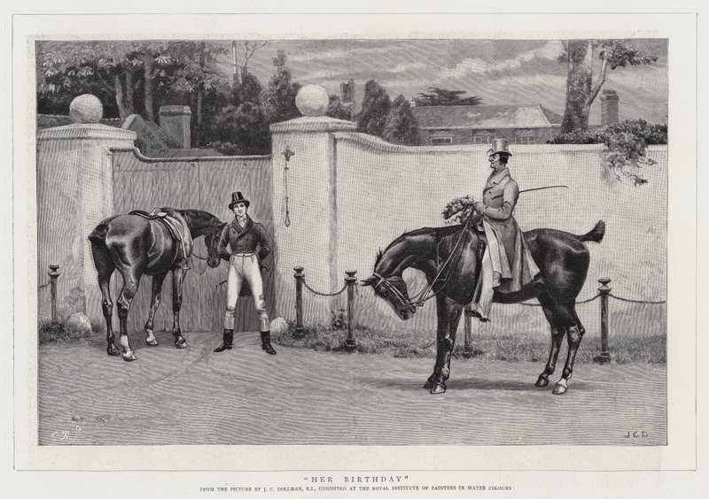 Her Birthday by John Charles Dollman