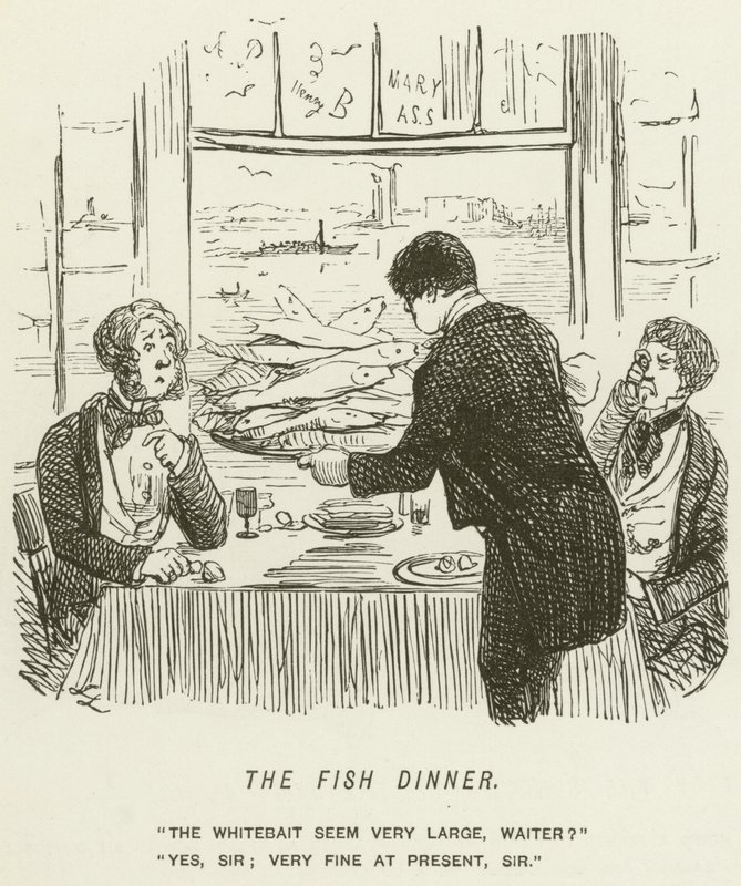 The Fish Dinner by John Leech