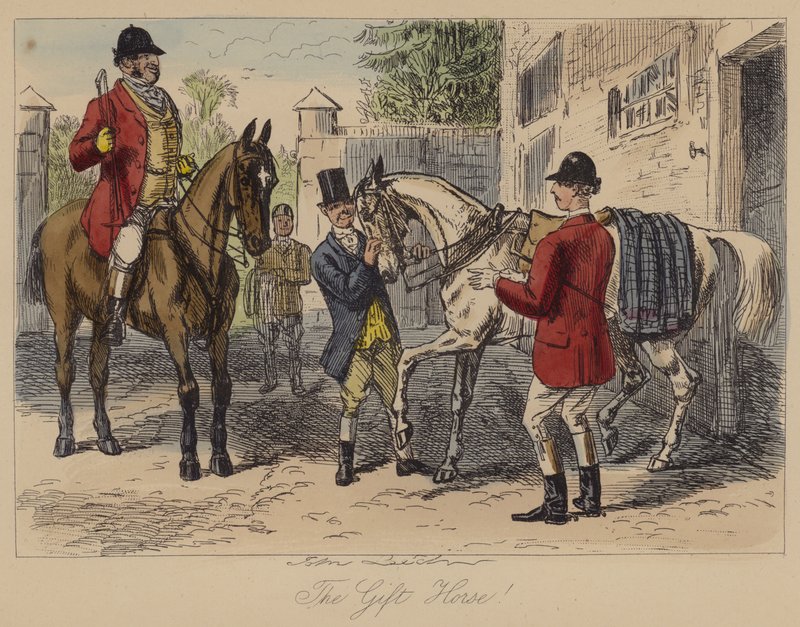 The Gift Horse! by John Leech