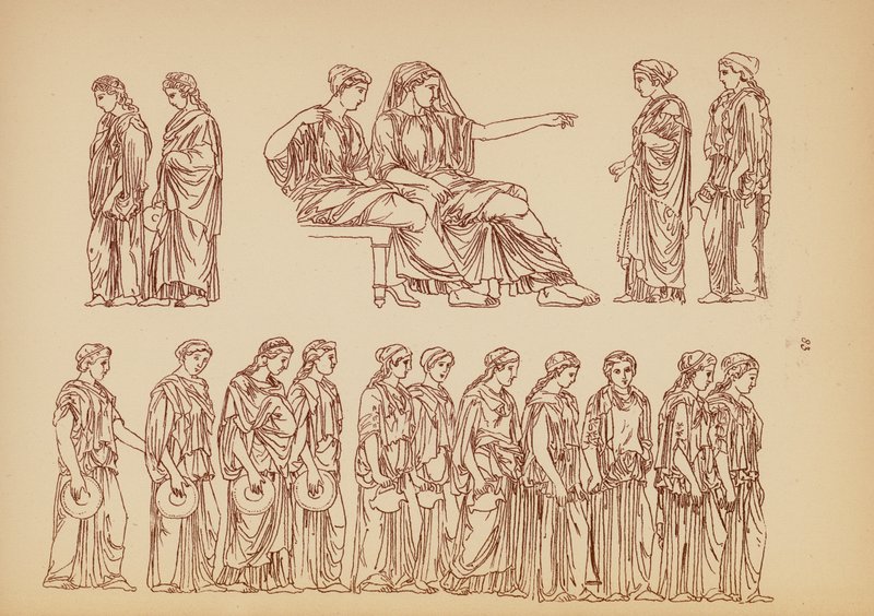 Ancient Greek Female Costume by John Moyr Smith
