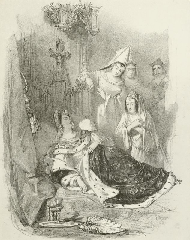 The Death of Lady Anne by Joseph Nash