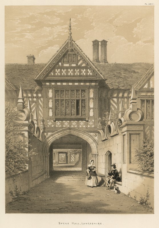 Speke Hall, Lancashire by Joseph Nash
