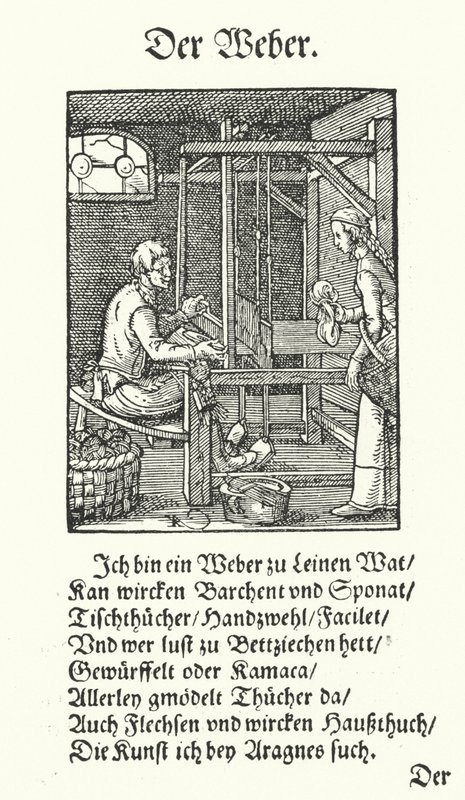 The Weaver by Jost (after) Amman