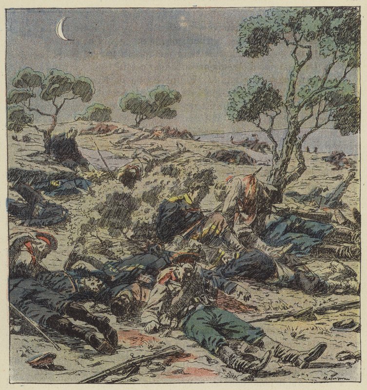 After a bayonet fight by L. Malespine