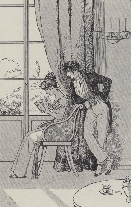 Claire Reading Robinson by Leonce Burret