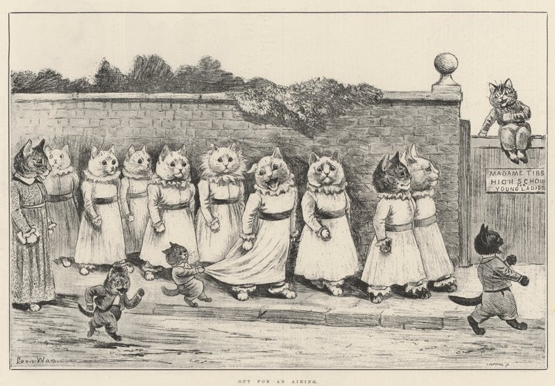 Out for an Airing by Louis Wain