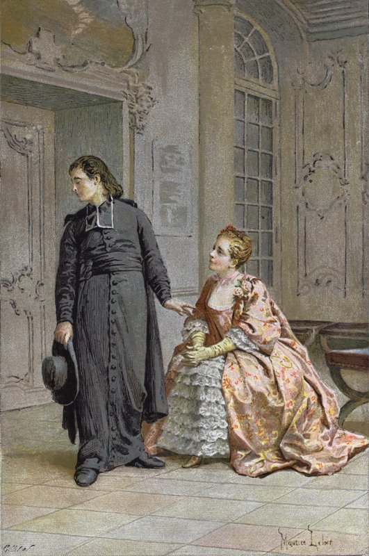 The Parlour of the Seminary by Maurice Leloir
