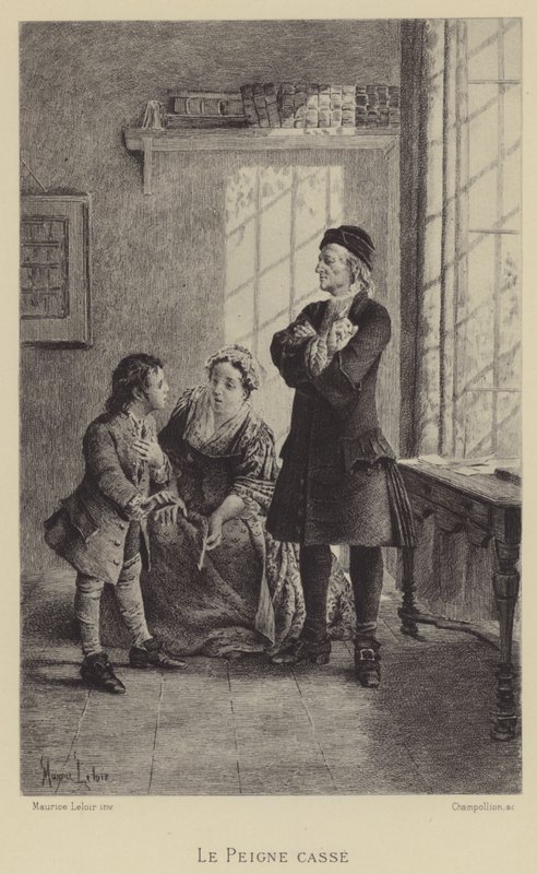 The Broken Comb by Maurice Leloir