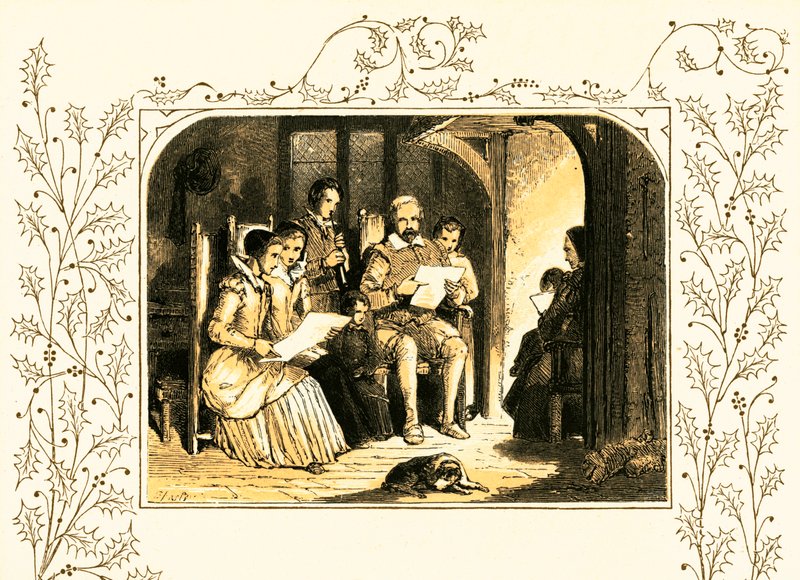 Singing Carols by Myles Birket Foster