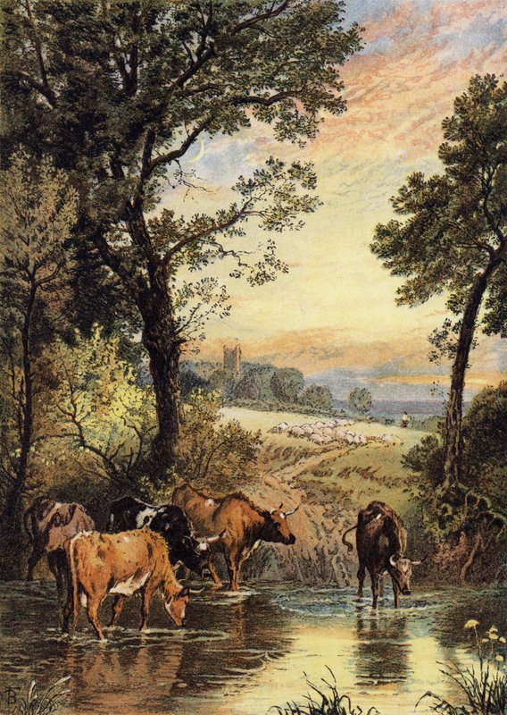 Summer Evening by Myles Birket Foster