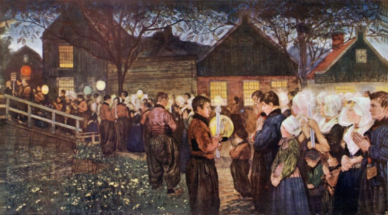Religious Procession by Nico Jungman