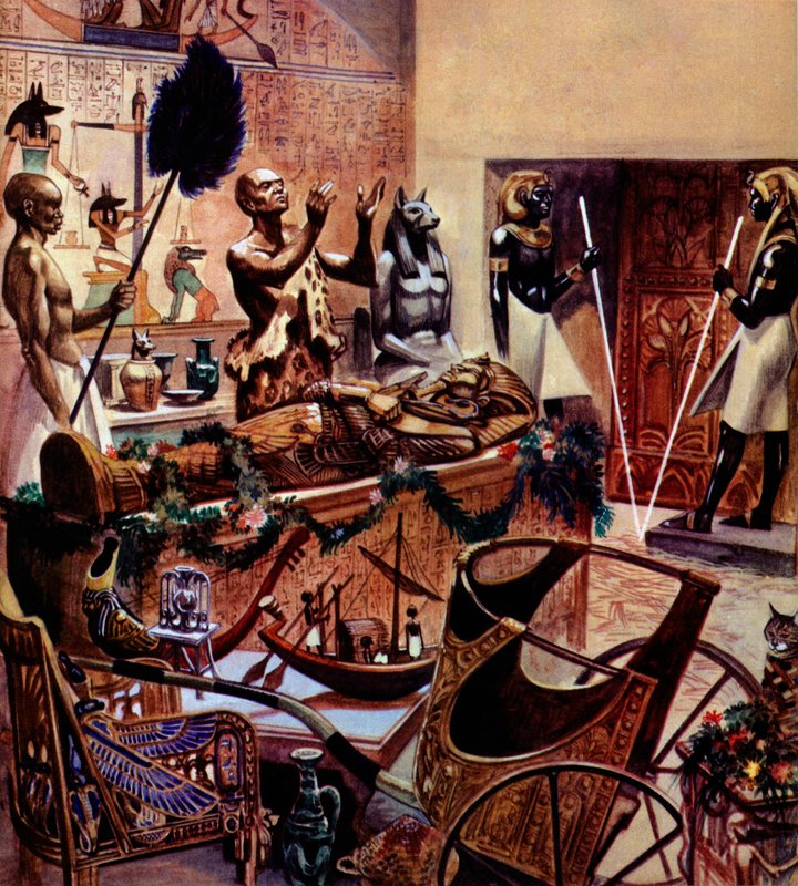 Burial of Tutankhamun by Peter Jackson