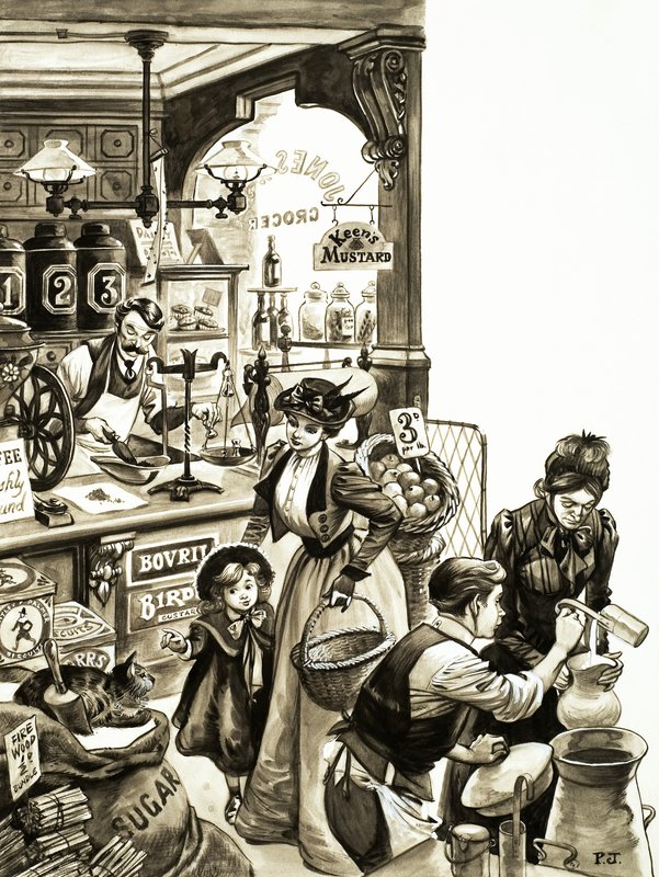 Shopping in Edwardian Times by Peter Jackson