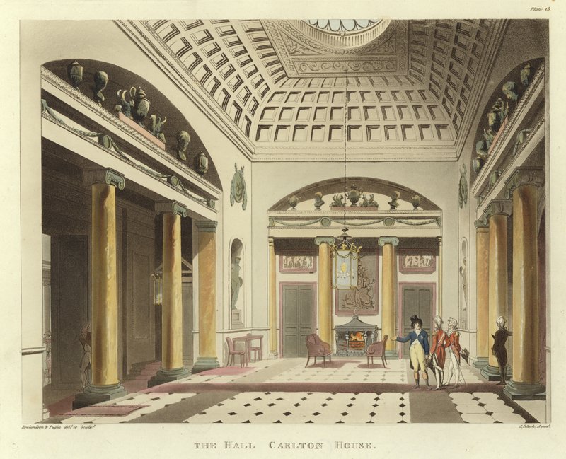 The Hall by Pugin and Rowlandson