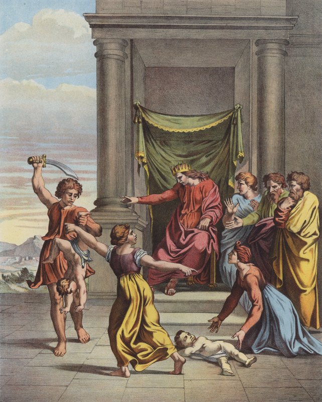 Judgment of Solomon by after Raphael