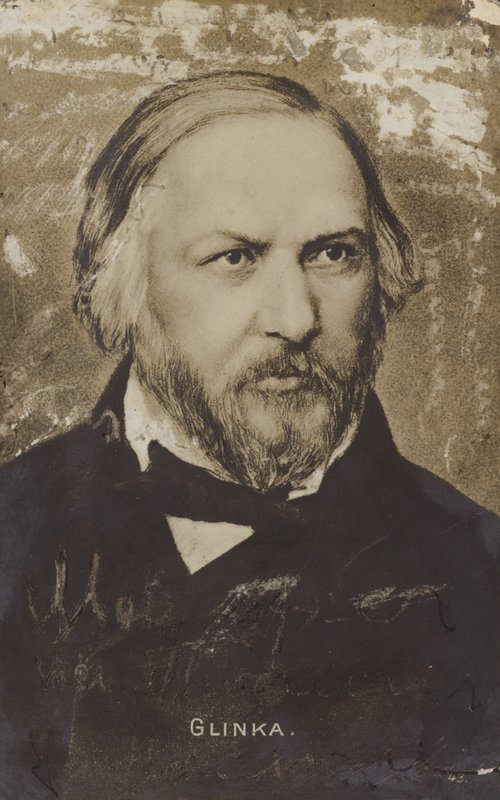 Mikhail Glinka by Russian School