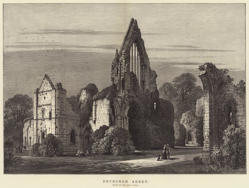 Dryburgh Abbey by Samuel Read