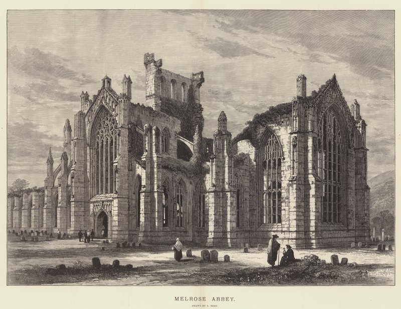 Melrose Abbey by Samuel Read
