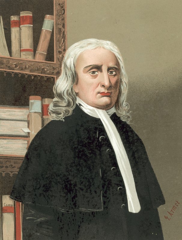 Isaac Newton by Spanish School