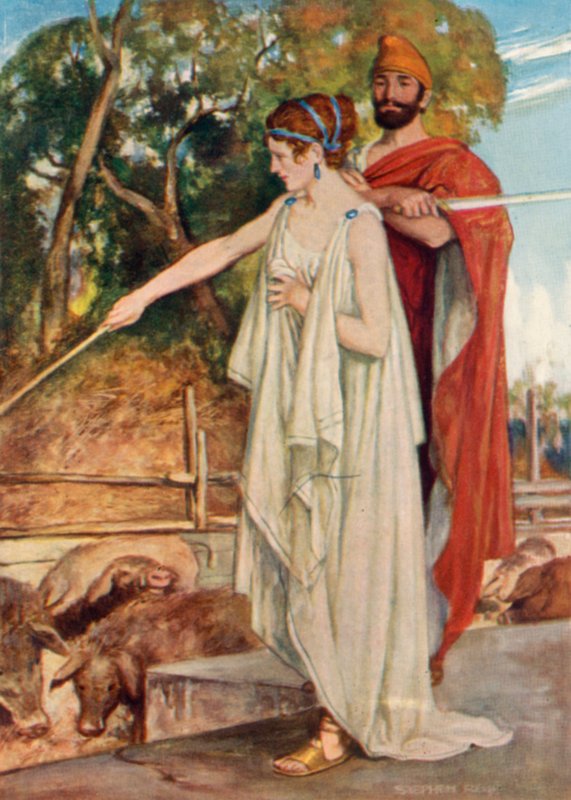 Ulysses and Circe by Stephen Reid