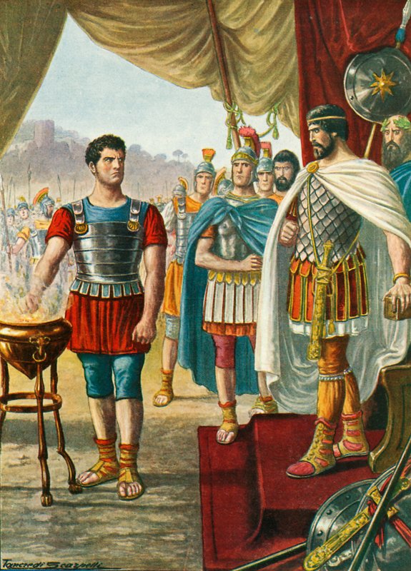Mucius Scaevola by Tancredi Scarpelli