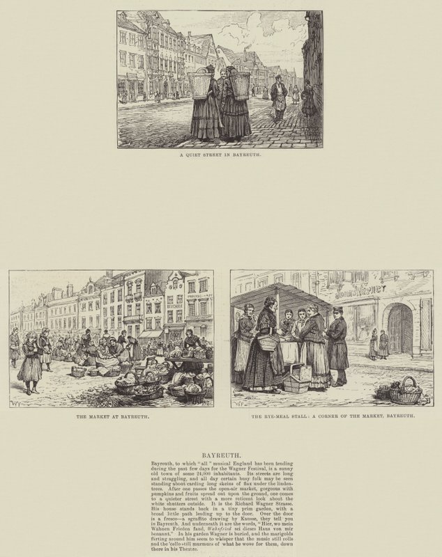 Sketches of Bayreuth by Walter Paget