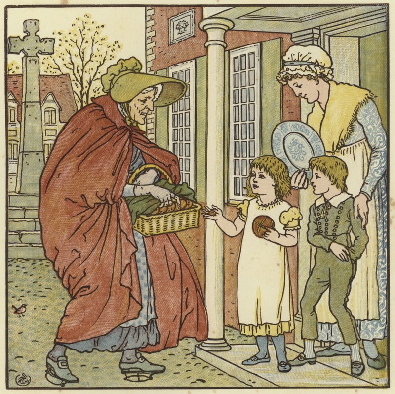 Hot Cross Buns by Walter Crane