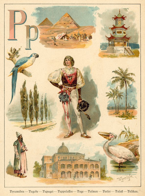 Letter P by Walter Zweigle