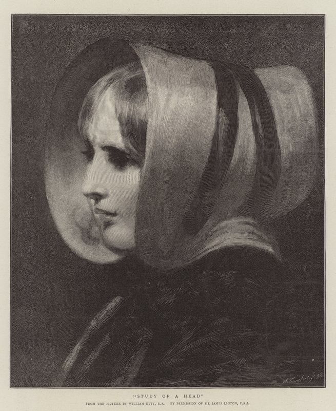 Study of a Head by William Etty