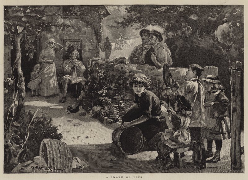 A Swarm of Bees by William Hatherell