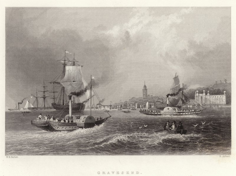 Gravesend by William Henry Bartlett