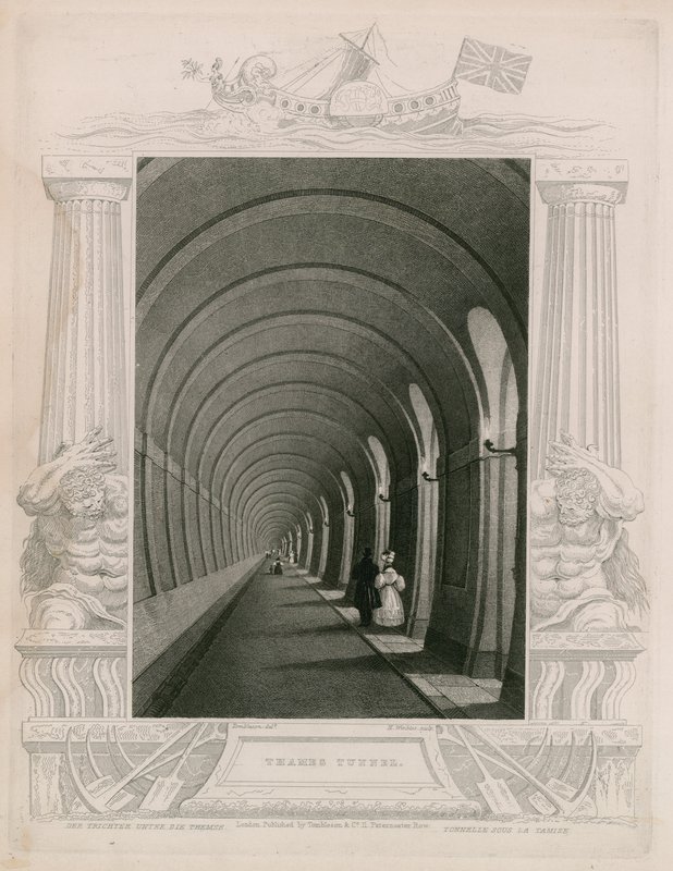 Thames Tunnel by William Tombleson