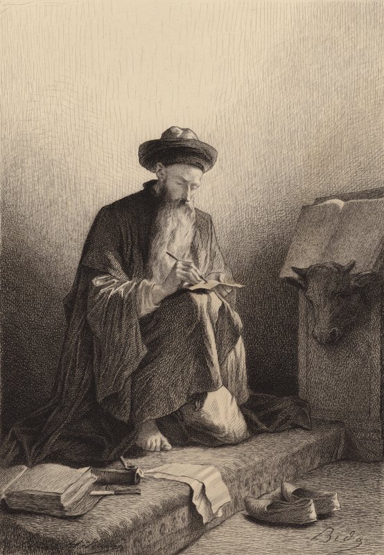 Saint Luke by after Albert Robida
